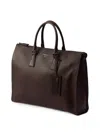Prada Leather Tote Bag In Brown