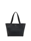Prada Leather Tote Bag In Nero