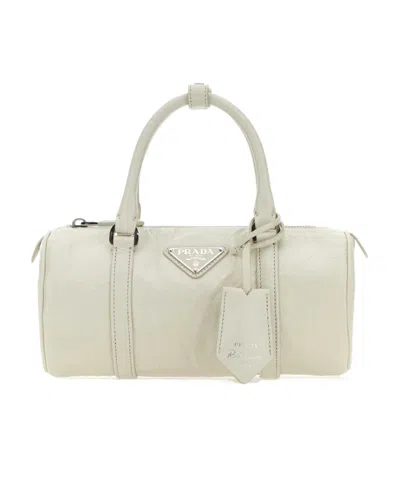 PRADA PRADA LOGO-PLAQUE TOP HANDLE BAG