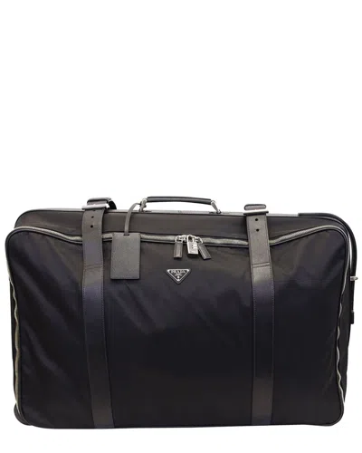 Prada Leather Trimmed Semi-rigid Suitcase (authentic Pre-loved)