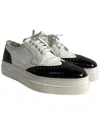 Prada Brogues Platform Leather Sneaker In White