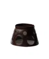 Prada Leather Visor In Black