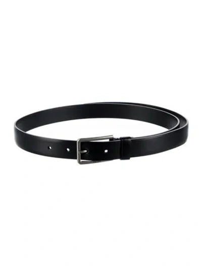 Pre-owned Prada Leather Waist Belt In Black