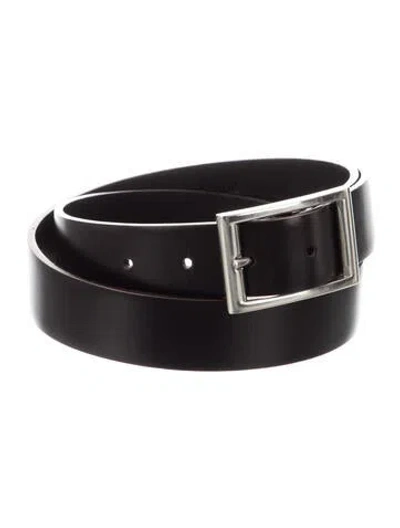 Pre-owned Prada Leather Waist Belt In Black