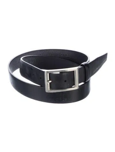 Pre-owned Prada Leather Waist Belt In Black