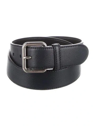 Pre-owned Prada Leather Waist Belt In Blue