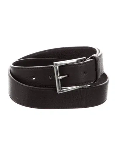Pre-owned Prada Leather Waist Belt In Brown