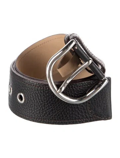 Pre-owned Prada Leather Waist Belt In Brown