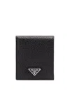Prada Men's Re-nylon Wallet With Logo Triangle