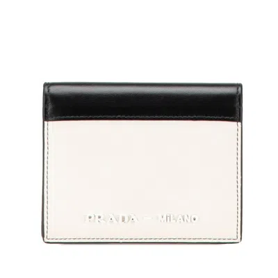 Pre-owned Prada Leather Wallet (bi-fold) () In Multi