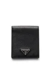 Prada Leather Wallet In Brown