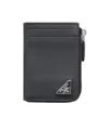 Prada Leather Wallet In Black