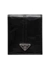 Prada Leather Wallet In Black
