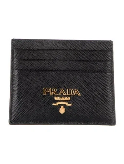 Pre-owned Prada Leather Wallet In Black
