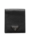 Prada Leather Wallet In Black