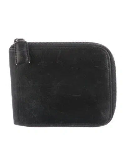 Pre-owned Prada Leather Wallet In Black