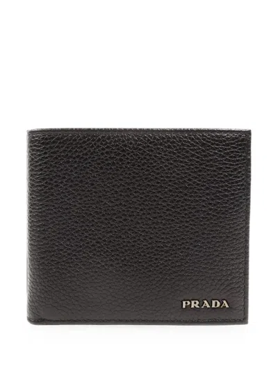 Pre-owned Prada Leather Wallet In Black