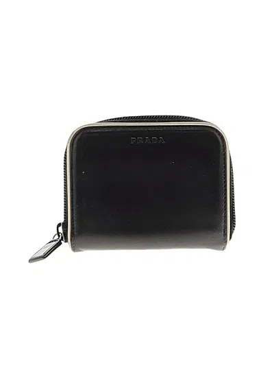 Pre-owned Prada Leather Wallet In Black