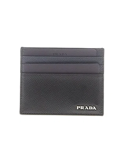 Pre-owned Prada Leather Wallet In Black