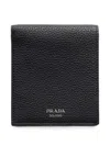 Prada Leather Wallet In Black