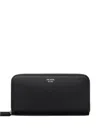 Prada Leather Wallet In Black