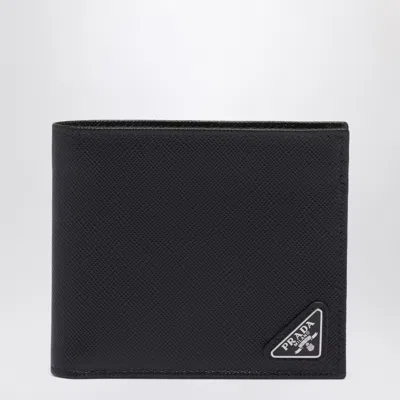 Prada Leather Wallet In Black