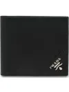 Prada Leather Wallet In Black