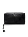 Prada Leather Wallet In Black