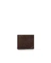 Prada Leather Wallet In Brown