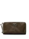 Prada Leather Wallet In Brown