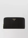 Prada Large Logo Lettering Zip-around Wallet