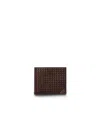 Prada Leather Wallet In Purple