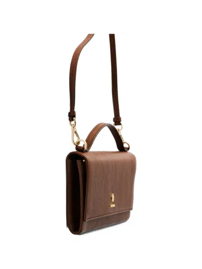 Prada Leather Wallet Shoulder-strap Mini Bag In Brown