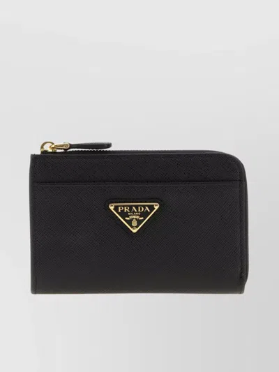 Prada Leather Wallet Textured Unique Finish