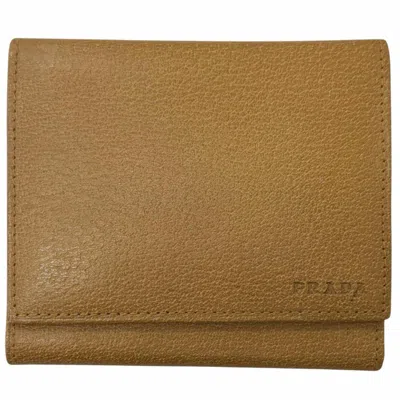 Pre-owned Prada Leather Wallet (tri-fold) ()