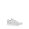 Prada Downtown Leather Low-top Sneakers In White
