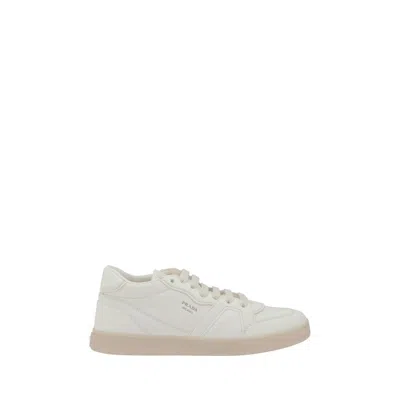 Prada Leather Women's Sneakers In White