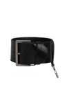 Prada Leather Wrist Strap In Black