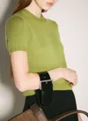 Prada Black Leather Wrist Strap In Black