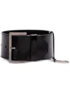 Prada Black Leather Wrist Strap In Black