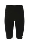 Prada Black Viscose Blend Leggings In Black