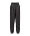 Prada Light Nylon Wide-leg Pants In Black
