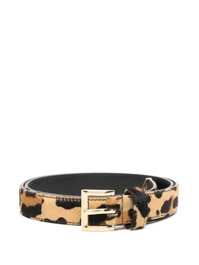 PRADA PRADA LEOPARD PANEL BELT