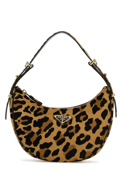 Prada Leopard Print Arqua Handbag