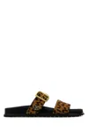 Prada Leopard Print Open Toe Sandals