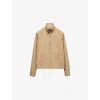 Prada Mens Neutral Lettered Logo-print Regular-fit Nylon Jacket In Neutral