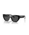 Prada Womens Black Pr A09s Butterfly-frame Acetate Sunglasses In Mahogany