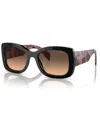 Prada Womens Purple Pr A08s Oval-frame Acetate Sunglasses