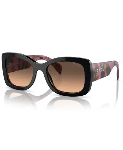 PRADA LETTERING OVAL WOMEN'S SUNGLASSES, PR A08S