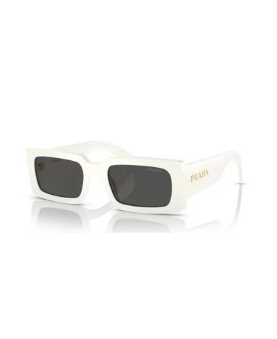 PRADA LETTERING RECTANGULAR WOMEN'S SUNGLASSES, PR A07S